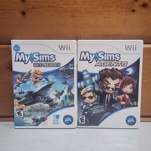 MySims Agents & My Sims Sky Racing - Nintendo Wii - Complete [Lightly Scratched]